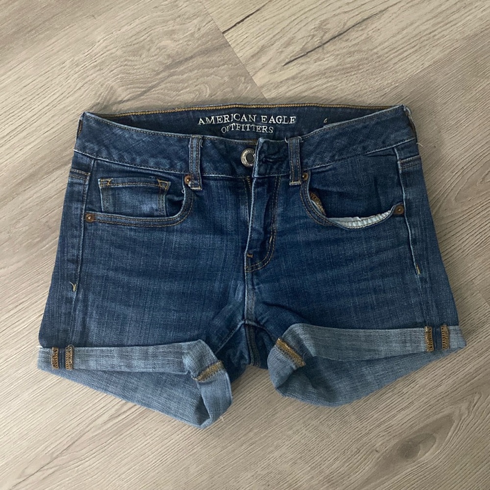 American Eagle Midi Jean Shorts